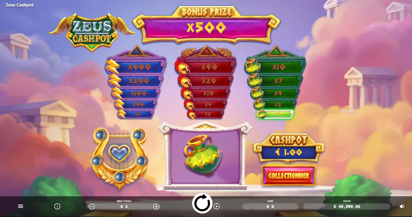 Version démo des jeux de Vegasino Casino.